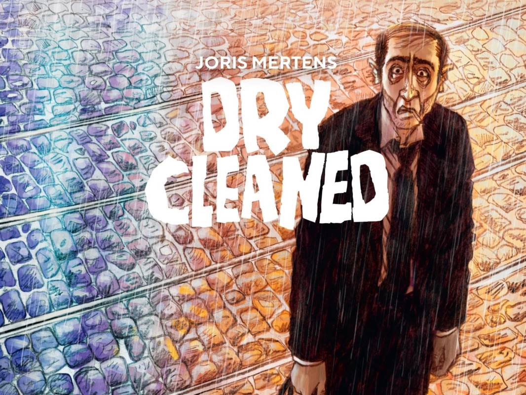 Λεπτομέρεια εξωφύλλου από το κόμικ «Dry Cleaned» του Joris Mertens.